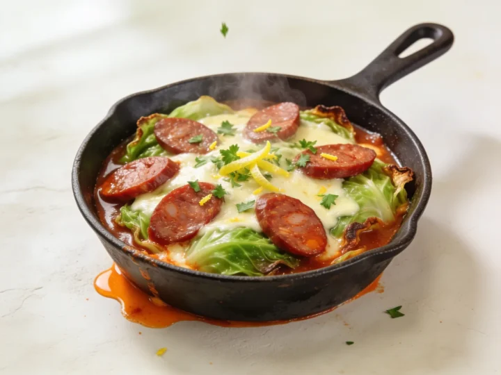 Chorizo z kremową kapustą