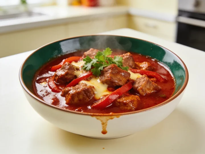 Gulasz wieprzowy keto