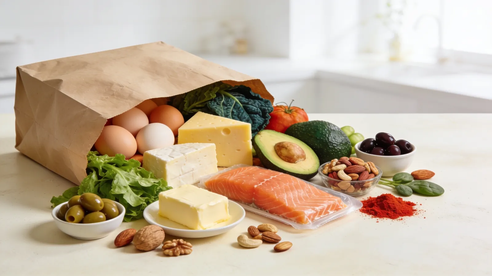 Keto w Biedronce i Lidlu – lista zakupów