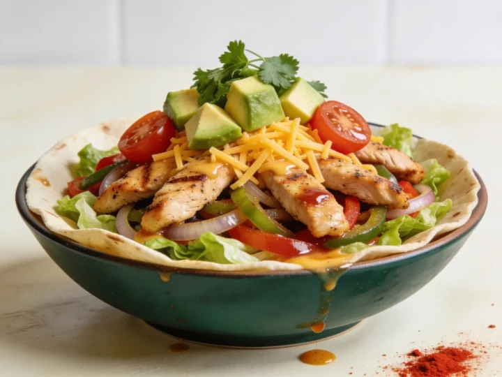 Keto bowl w stylu fajita