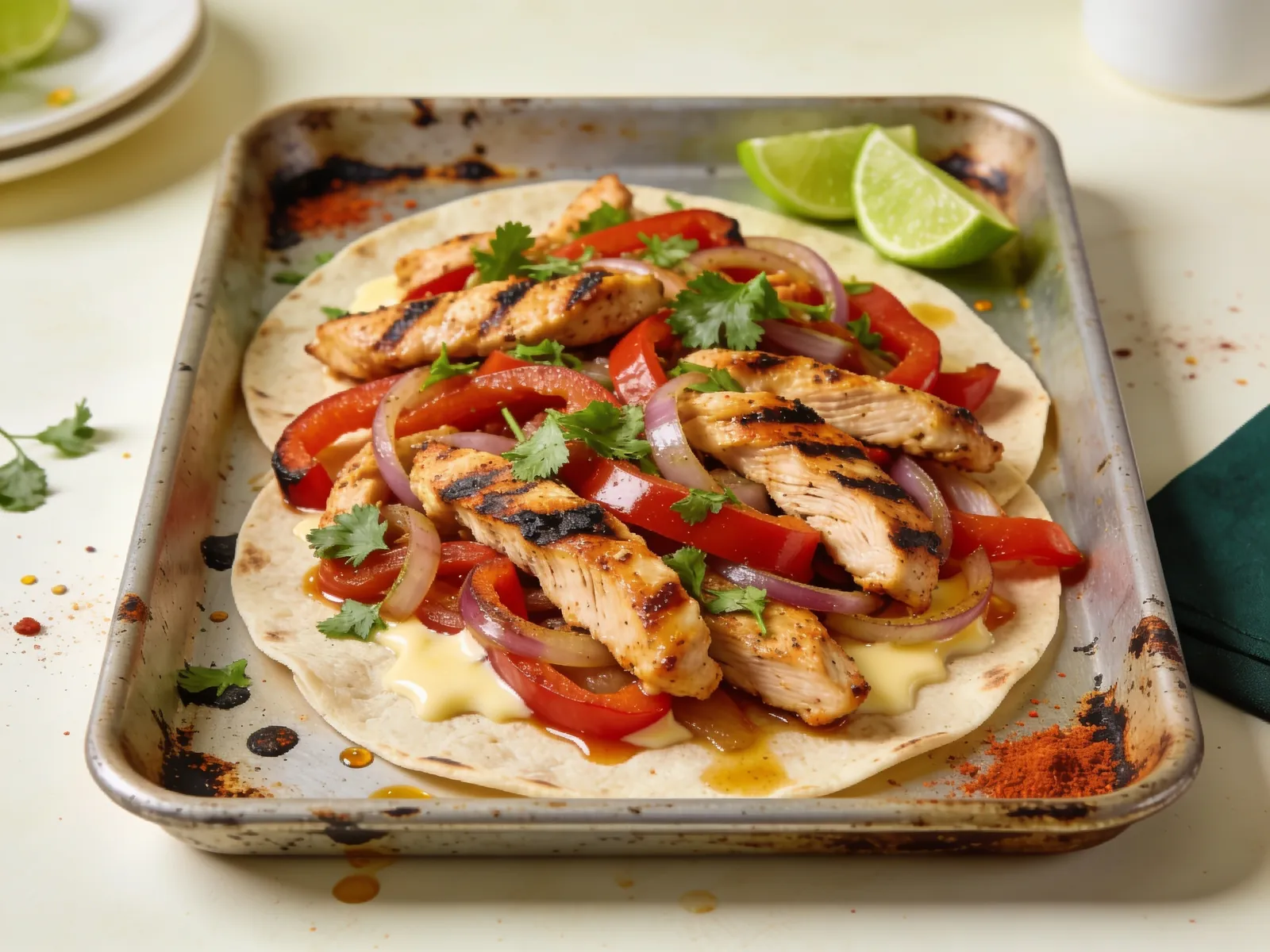 Keto fajitas z kurczaka
