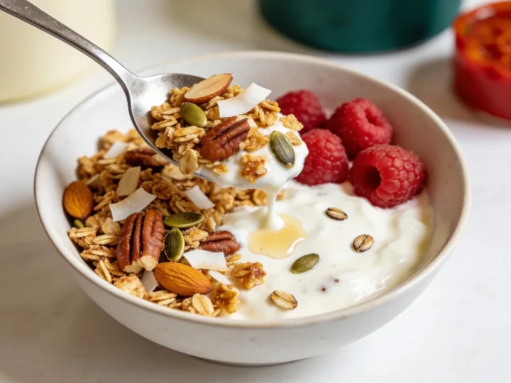 Keto granola (do jogurtu)