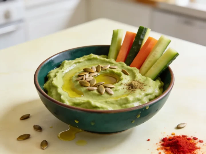 Keto hummus z awokado