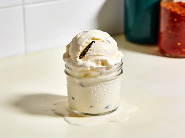 Keto lody waniliowe