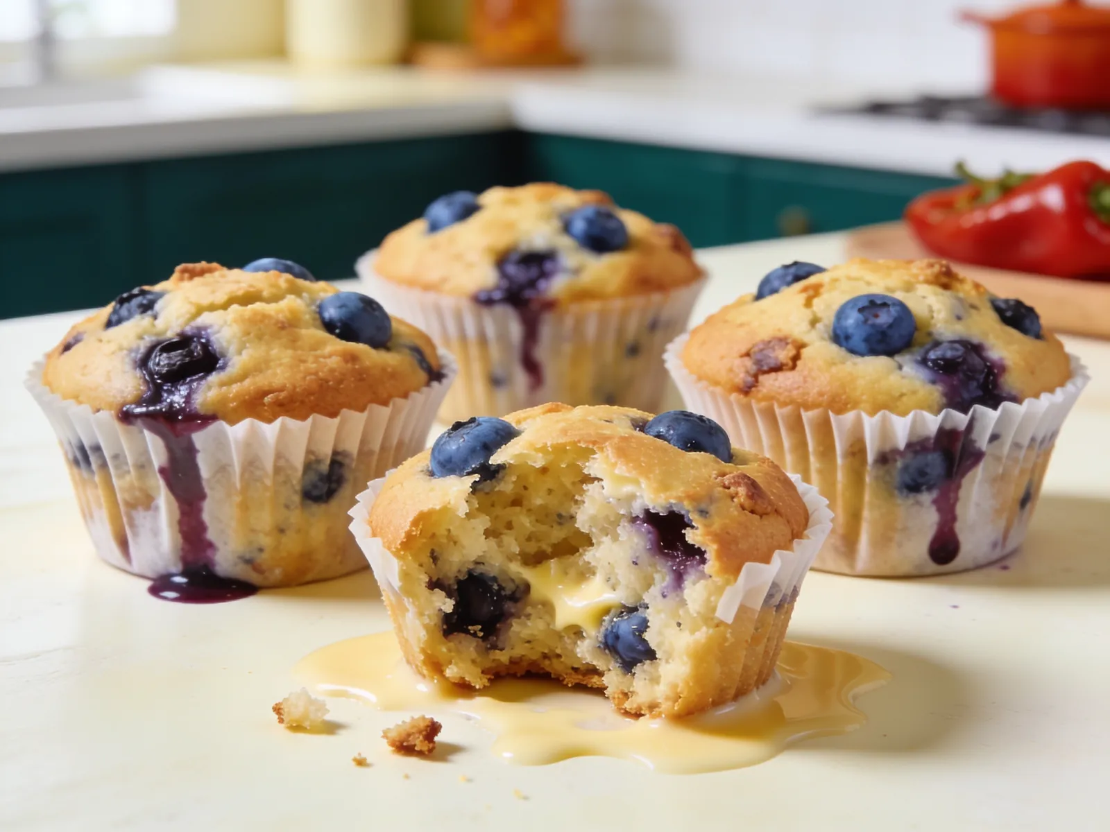 Keto muffiny jagodowe