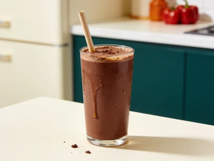 Keto smoothie z masłem orzechowym i kakao