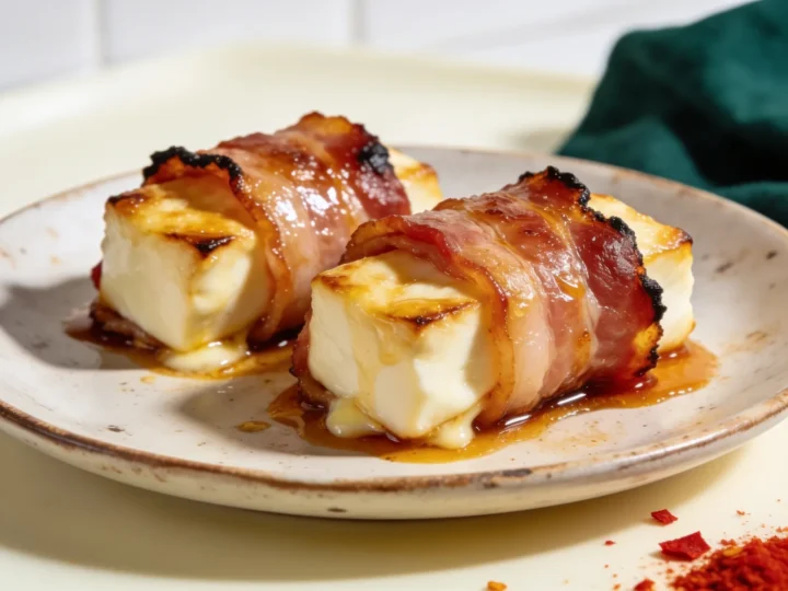 Ser halloumi owinięty bekonem