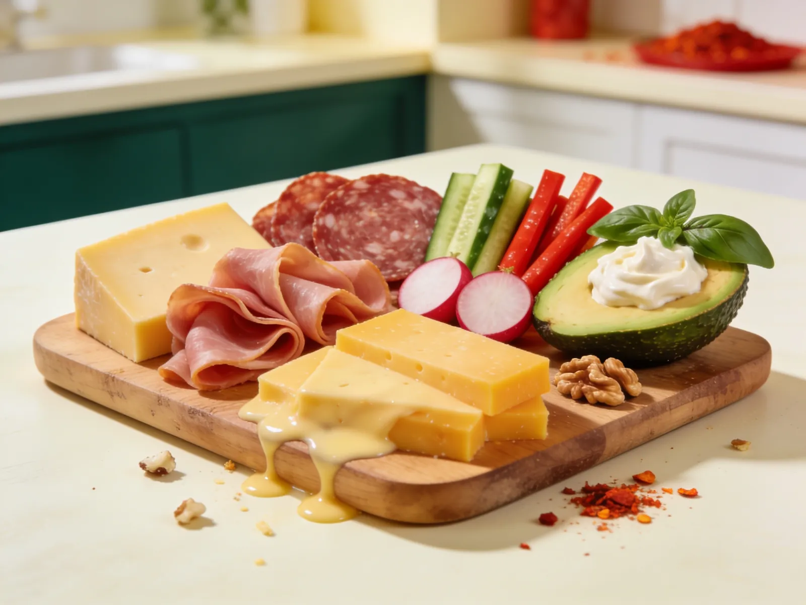 Tapas śniadaniowy (keto deska)